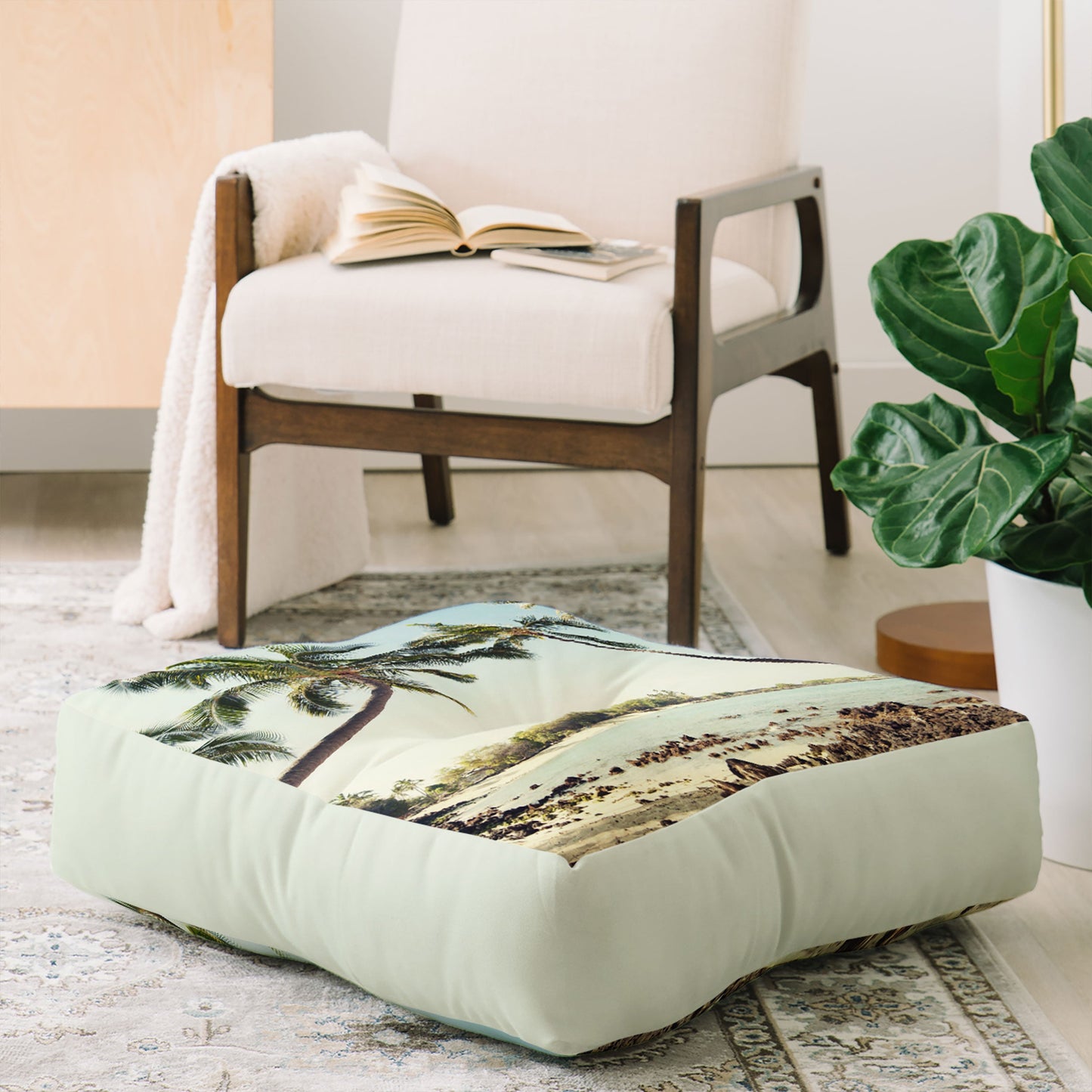 Bree Madden The Bay Floor Pillow Square