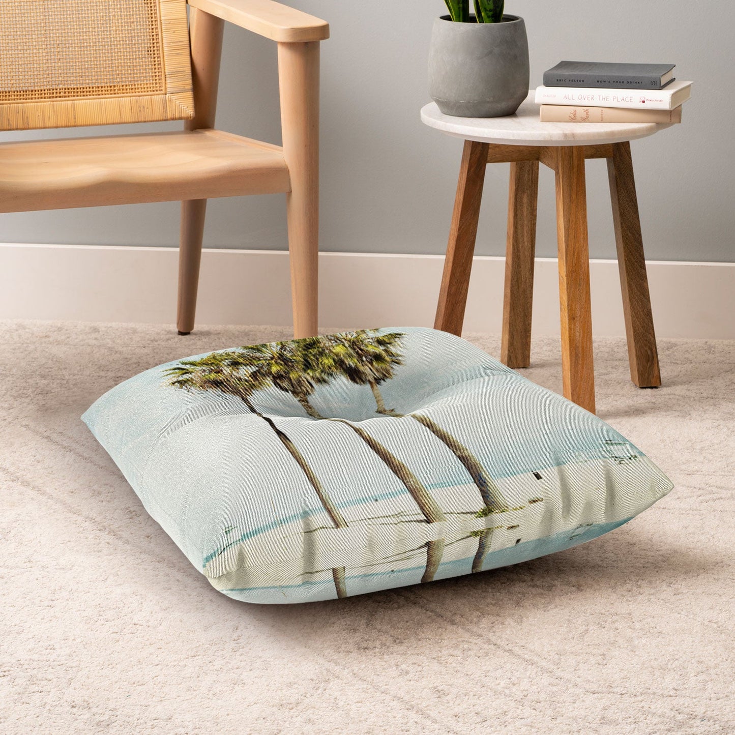 Bree Madden Venice Beach Palms Floor Pillow Square