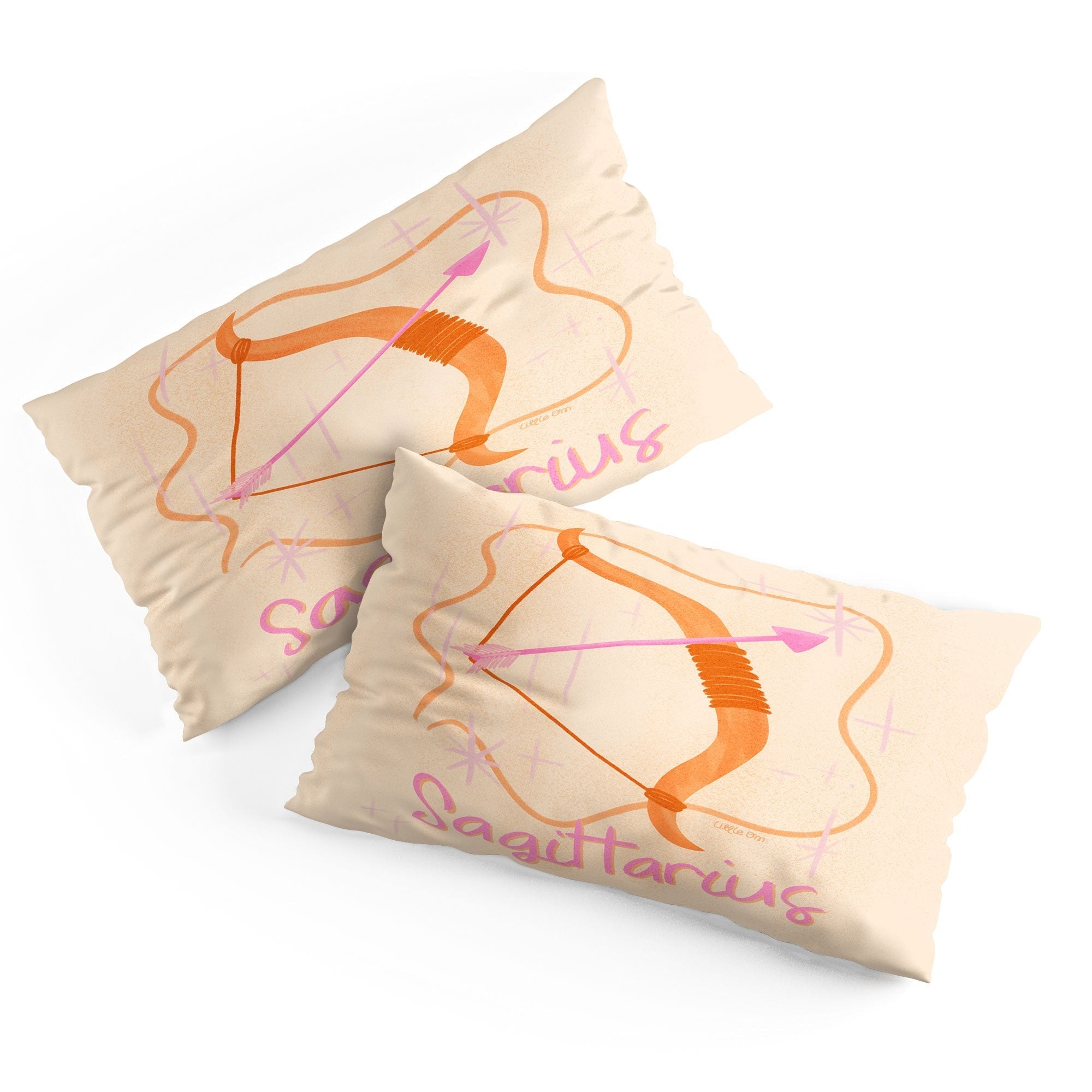 Little Om Zodiac Sign Sagittarius Pillow Shams