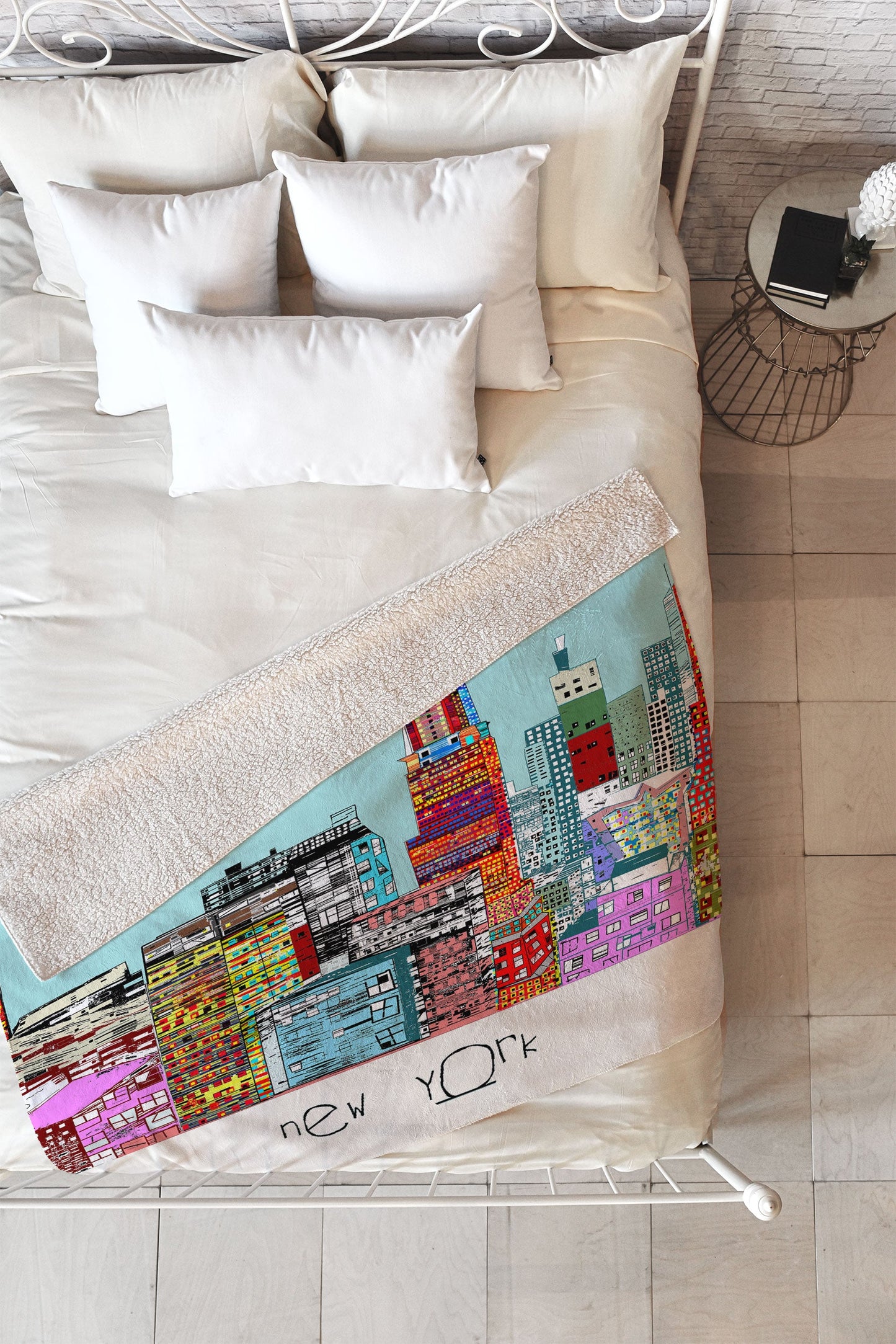 Brian Buckley New York Living Fleece Throw Blanket
