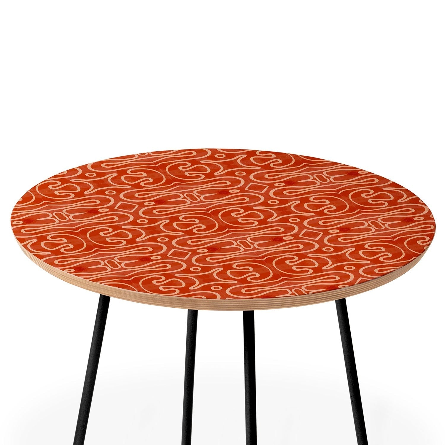 Mirimo Venexiana Burnt Orange Round Side Table