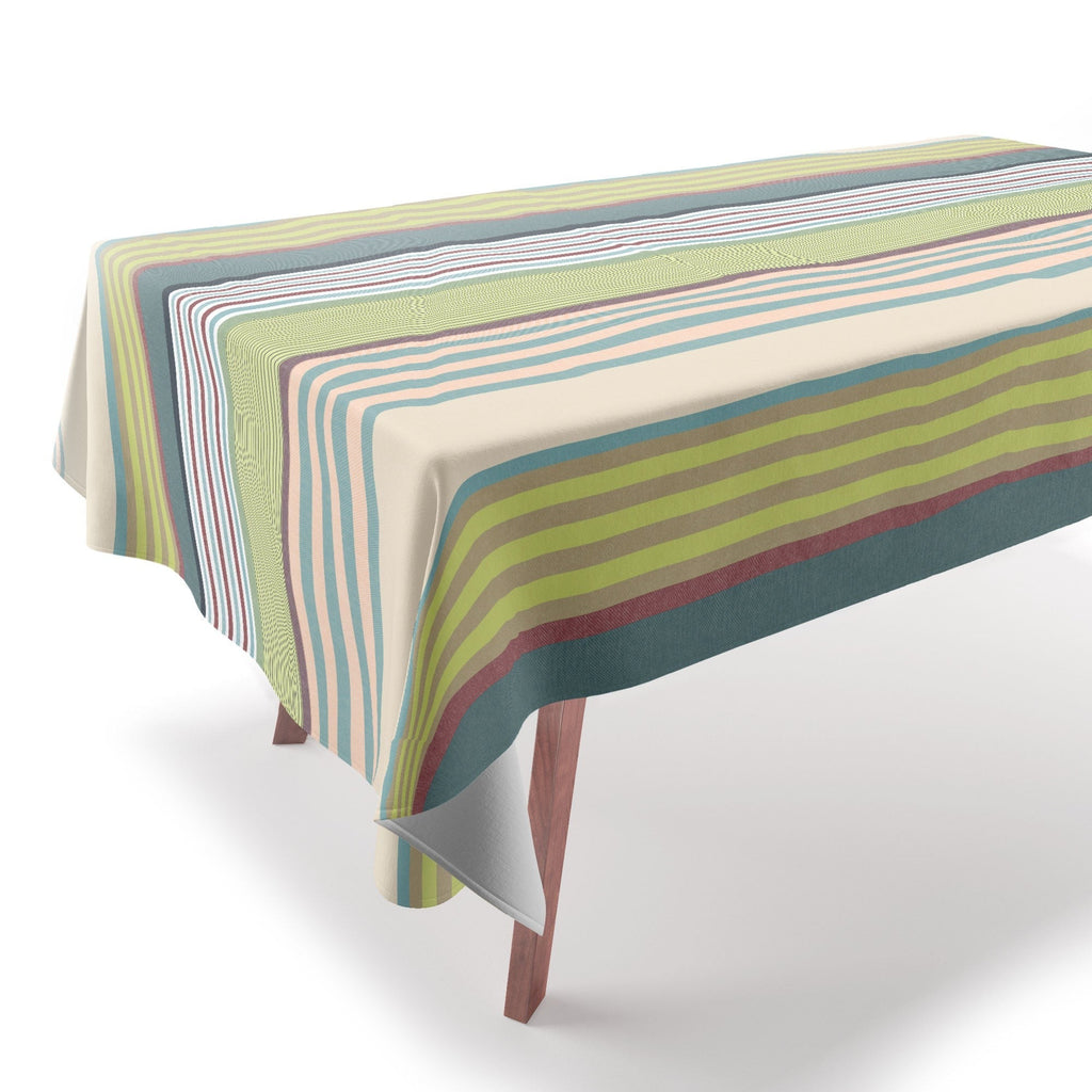 Marta Barragan Camarasa Colorful Stripe Delight Tablecloth