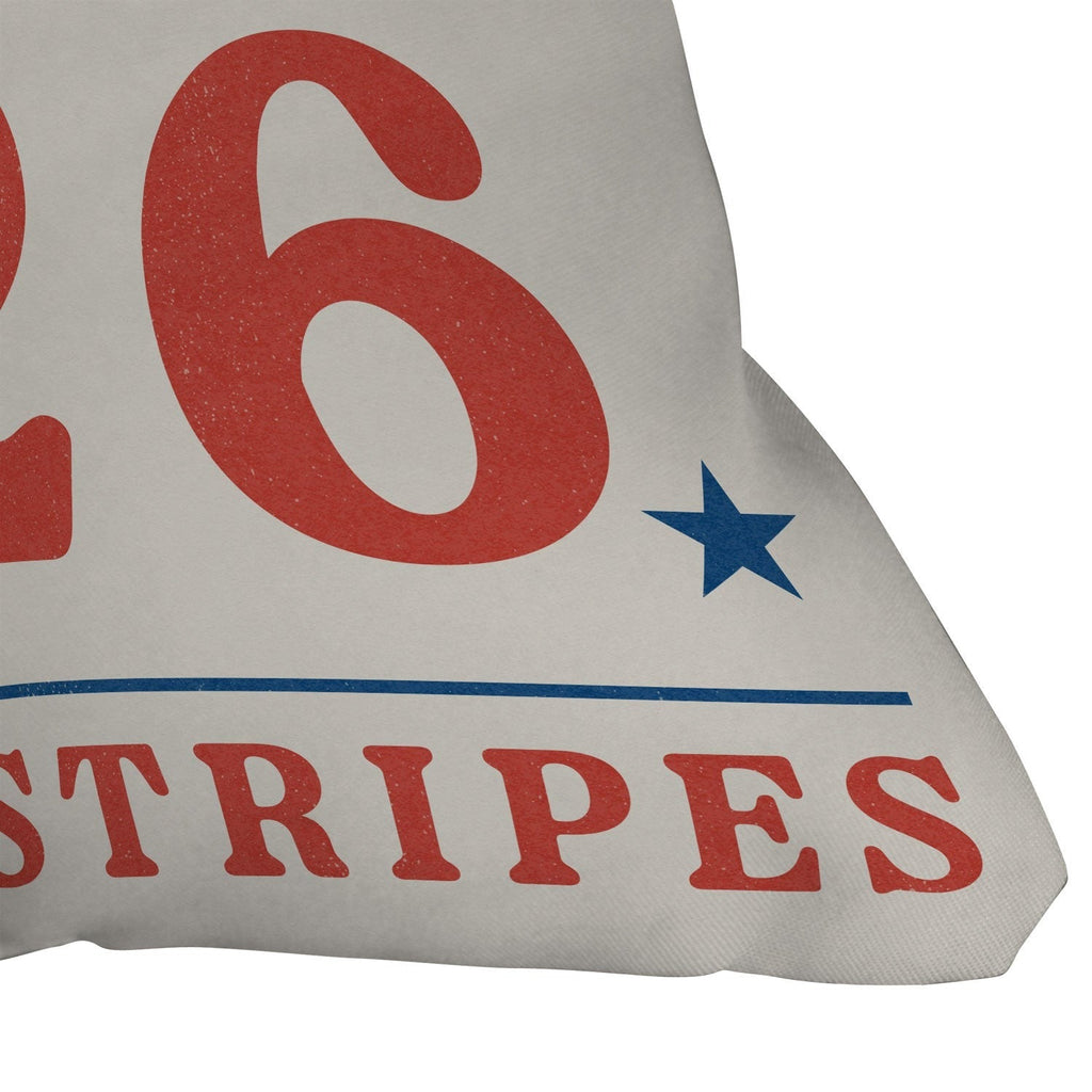 DENY Designs Bright Stars Bright Stripes Outdoor Throw Pillow