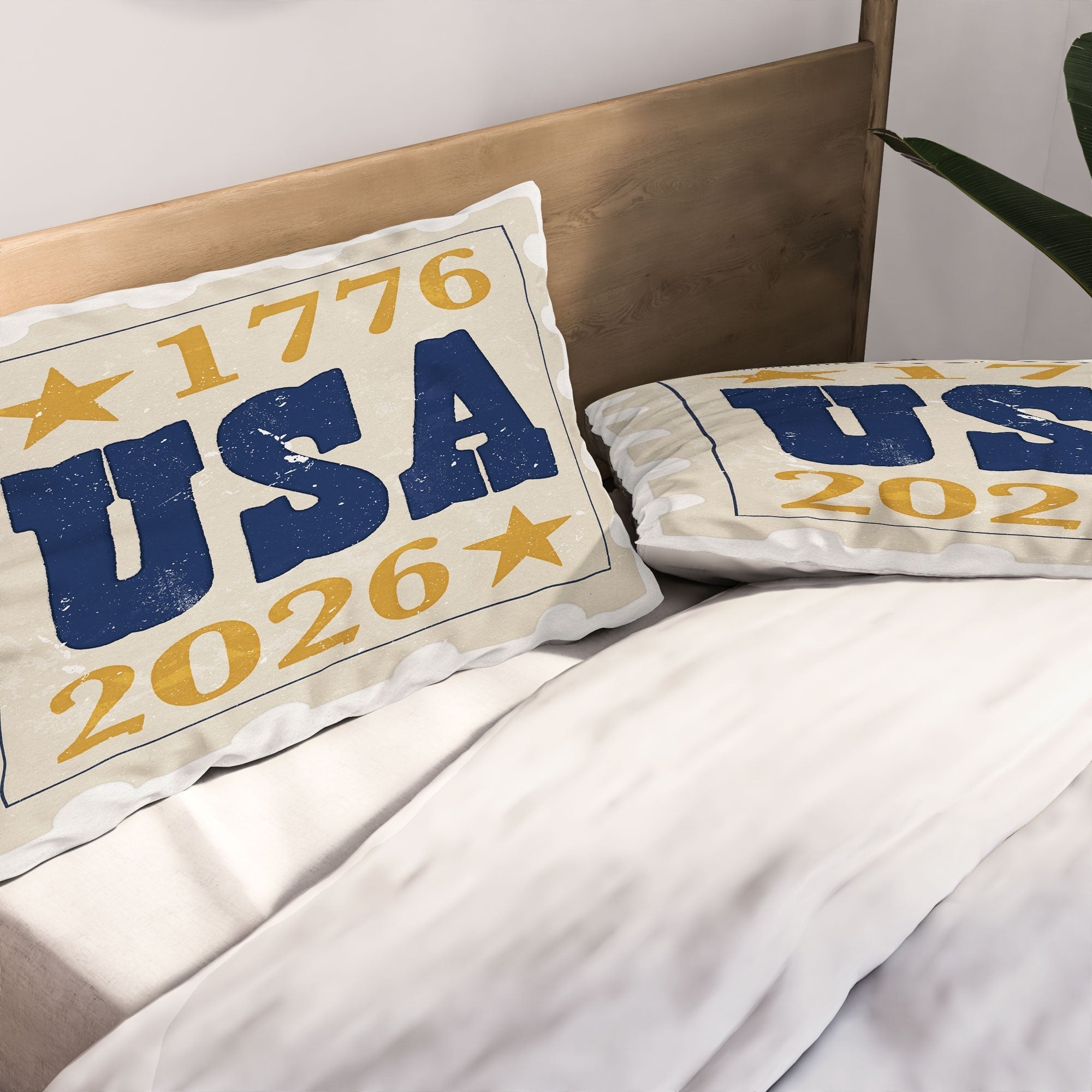 DENY Designs USA Stamp Pillow Shams