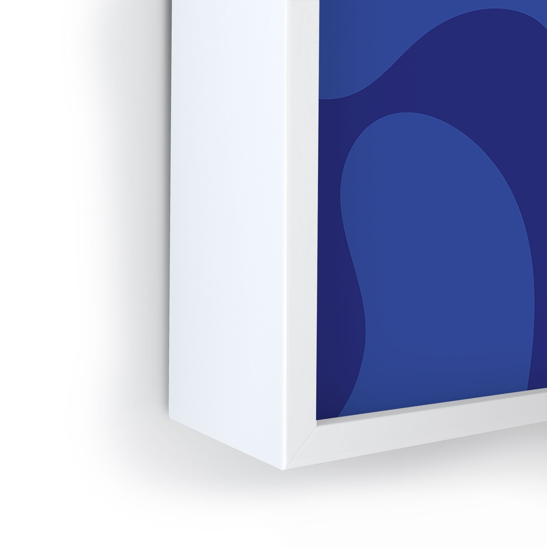 Camilla Foss Blue Pebble Framed Mini Art Print