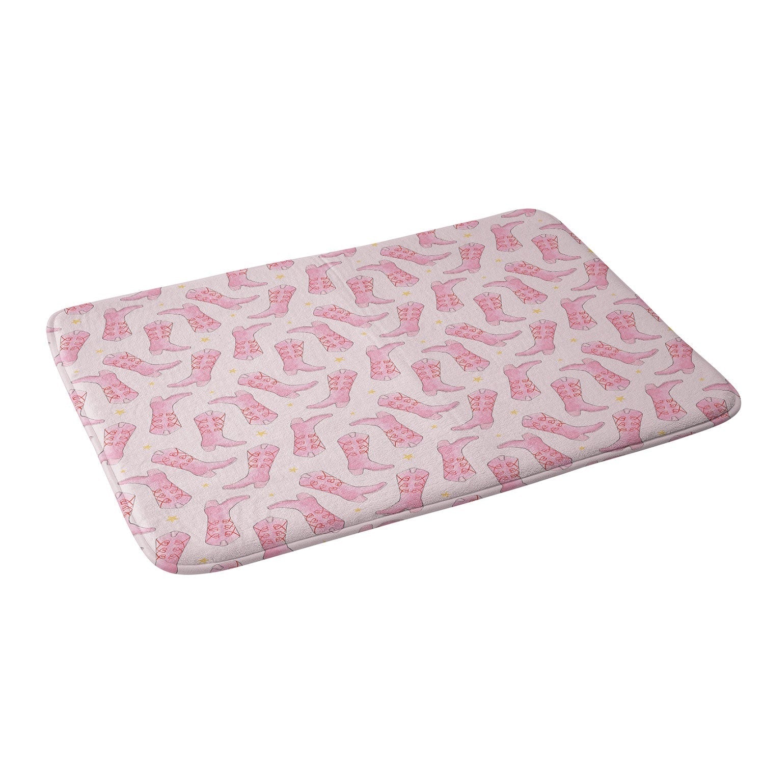 Love_Ryming Stars and Boots Memory Foam Bath Mat
