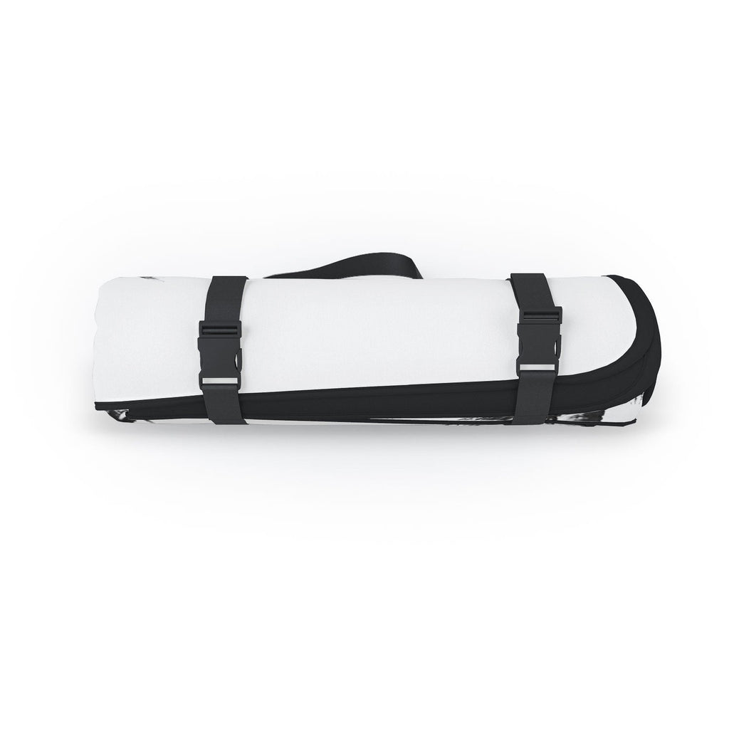 Gal Design Black And White Palms Picnic Blanket