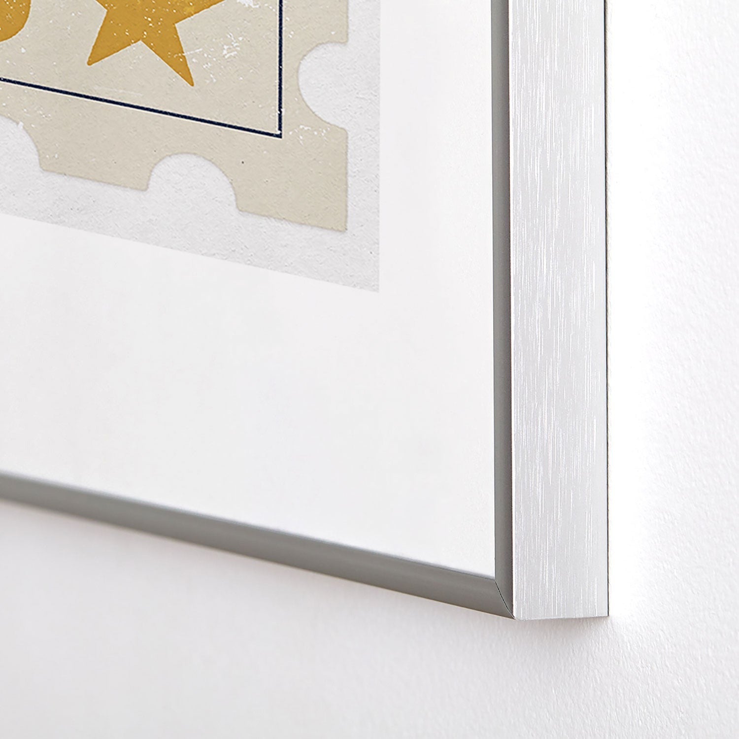DENY Designs USA Stamp Metal Framed Art Print