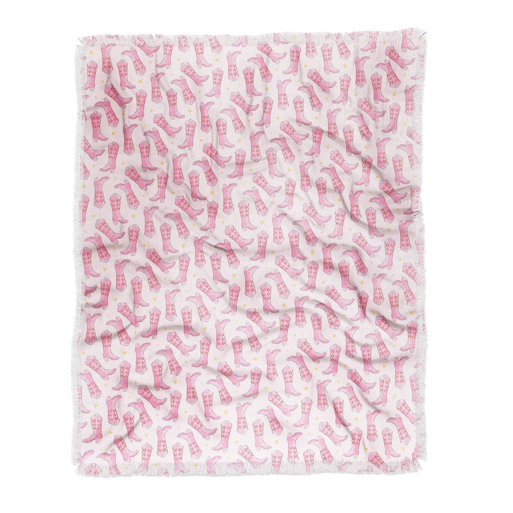 Love_Ryming Stars and Boots Throw Blanket
