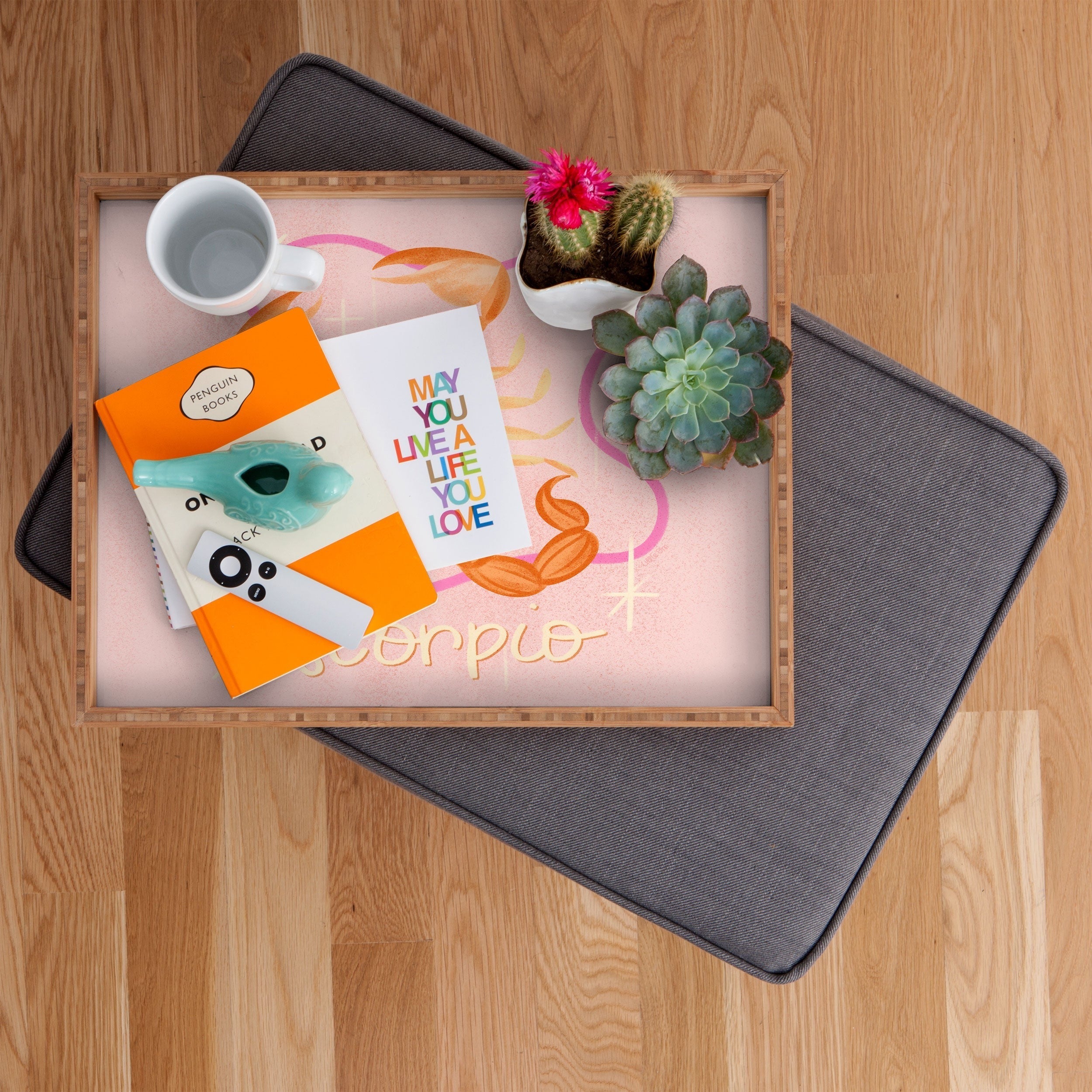 Little Om Zodiac Sign Scorpio Rectangular Tray