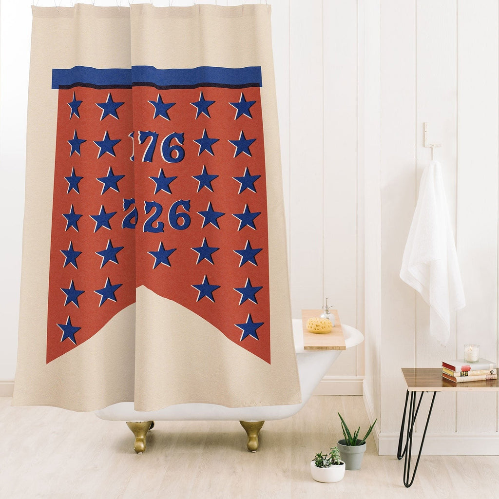 DENY Designs Star Banner Shower Curtain