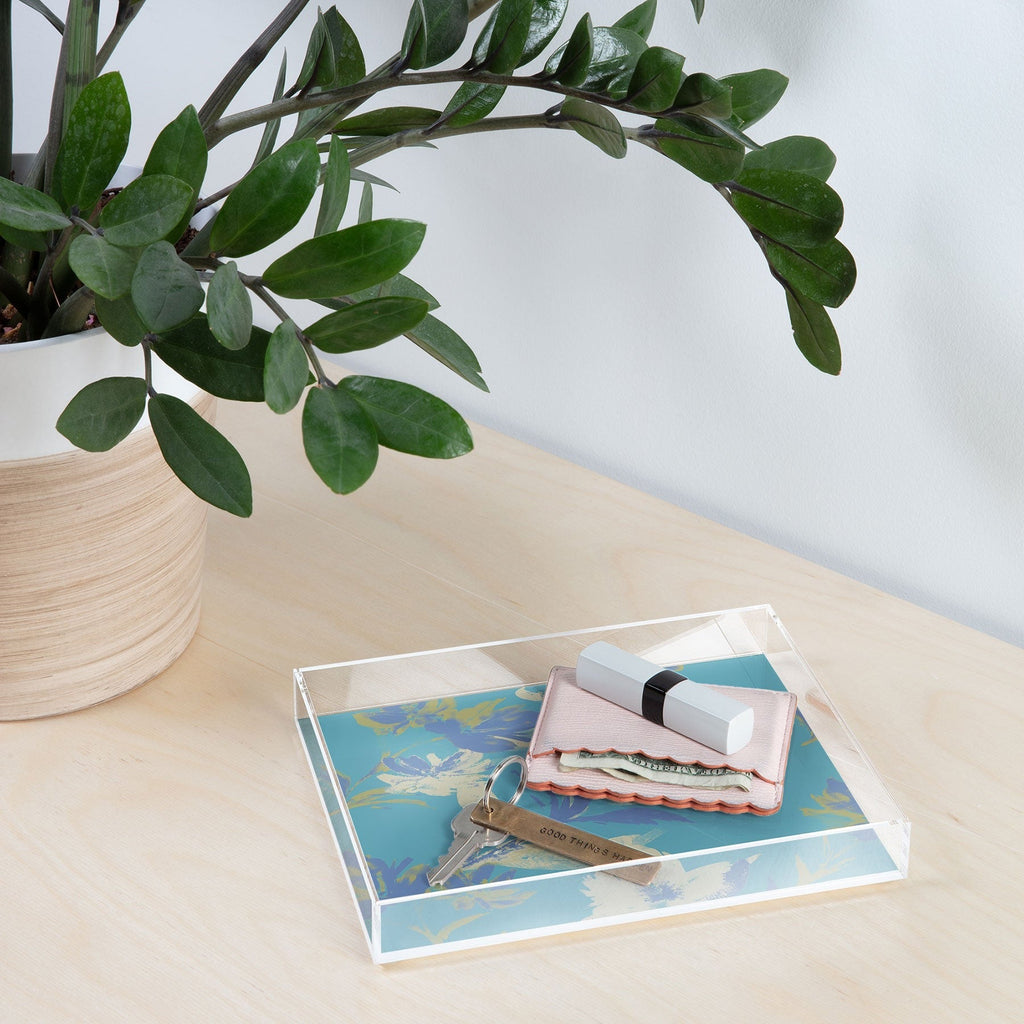 Gabriela Fuente Emma Blue Acrylic Tray