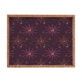 Little Om Pattern Little Moon plum Rectangular Tray