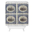 DENY Designs 1901 1c Fast Lake Navigation Stamps Shower Curtain