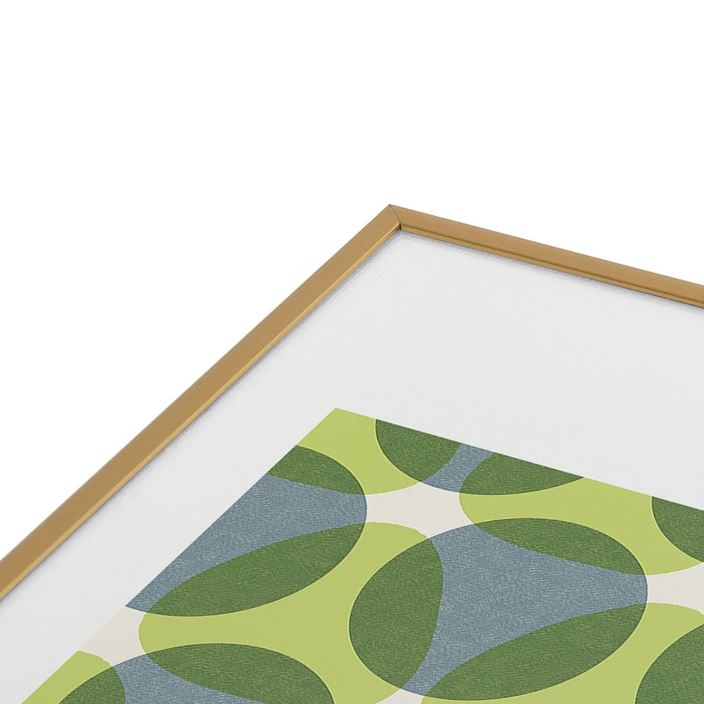 Marta Barragan Camarasa Stylish Retro Circle Metal Framed Art Print