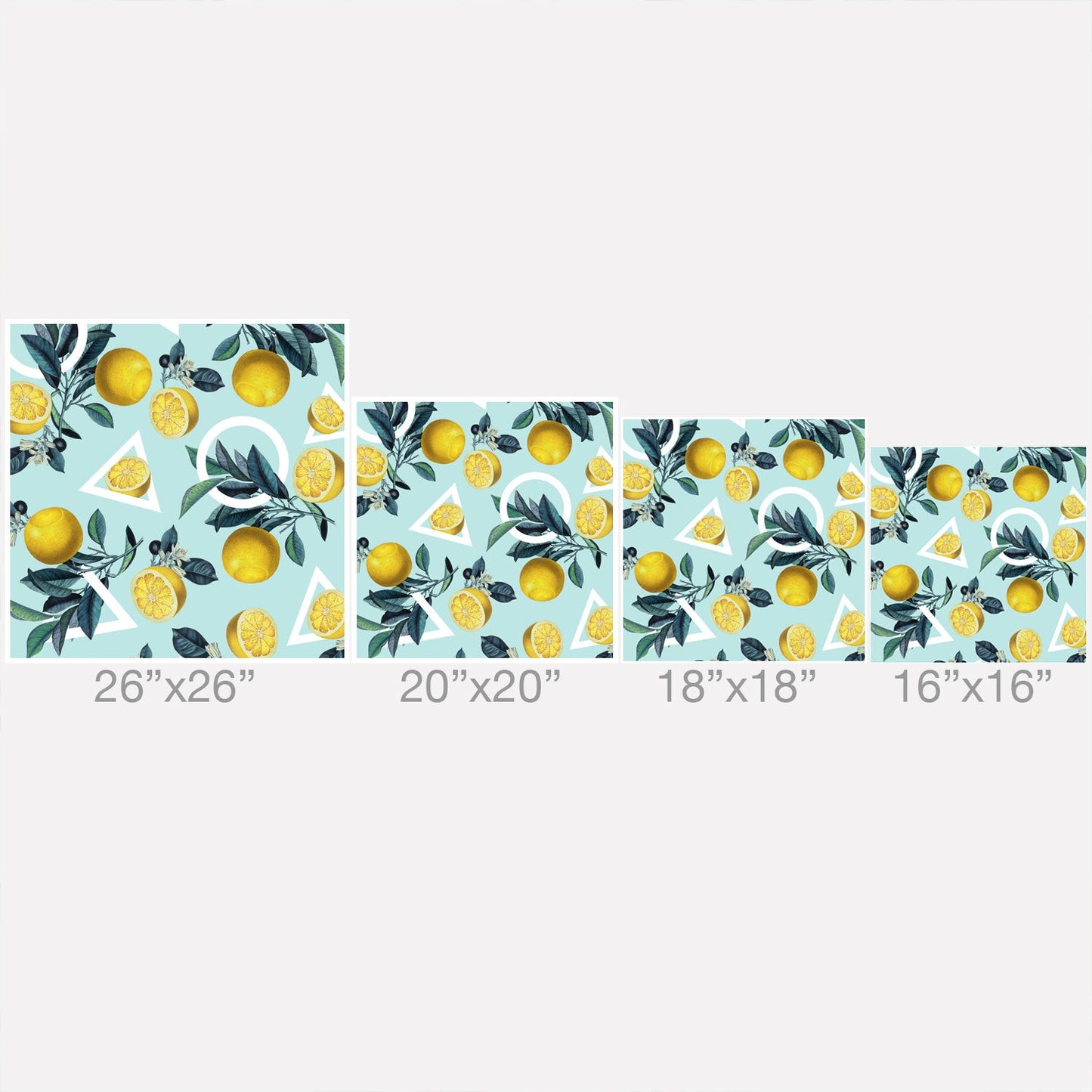 Burcu Korkmazyurek Geometric and Lemon III Outdoor Throw Pillow