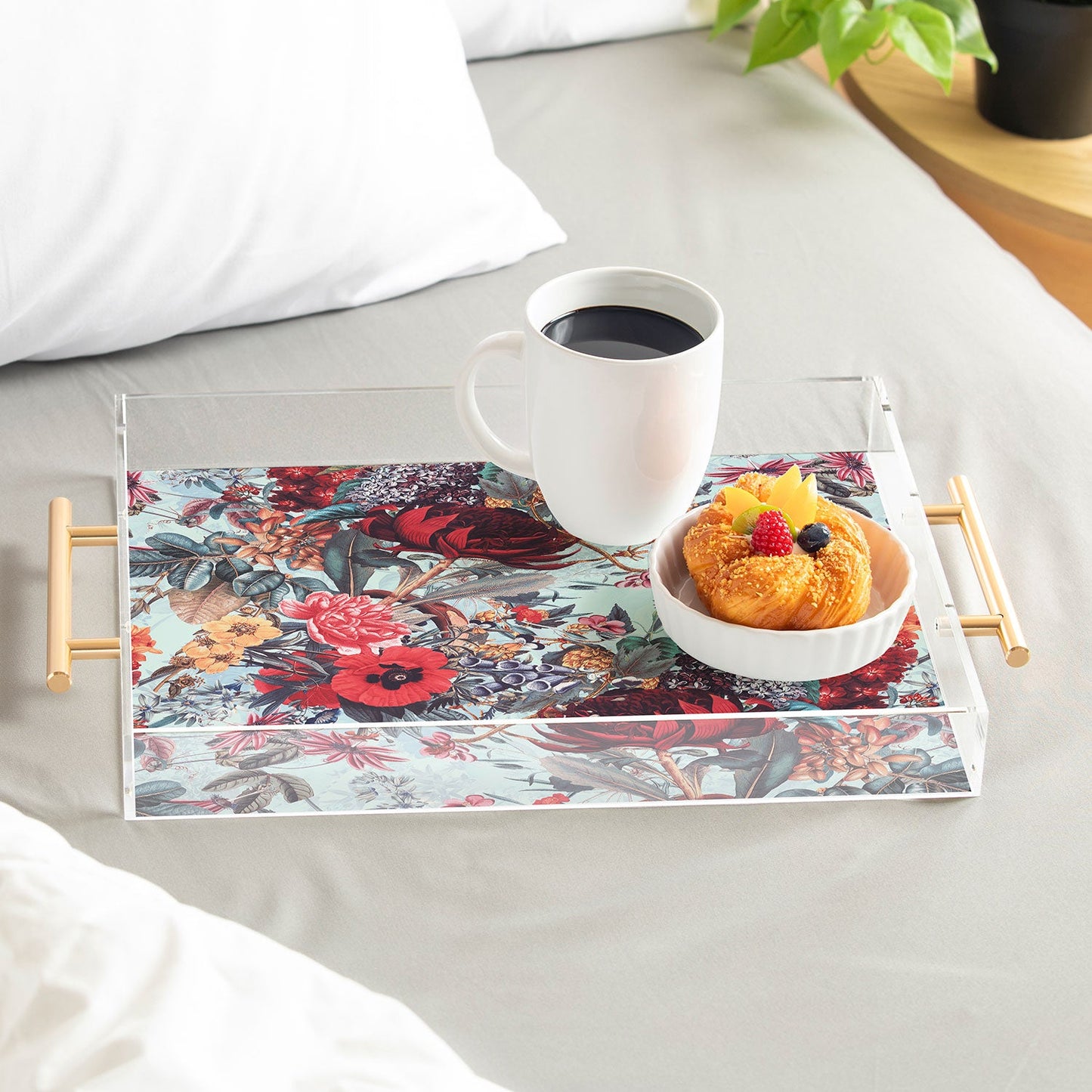 Burcu Korkmazyurek Romantic Garden VI Acrylic Tray