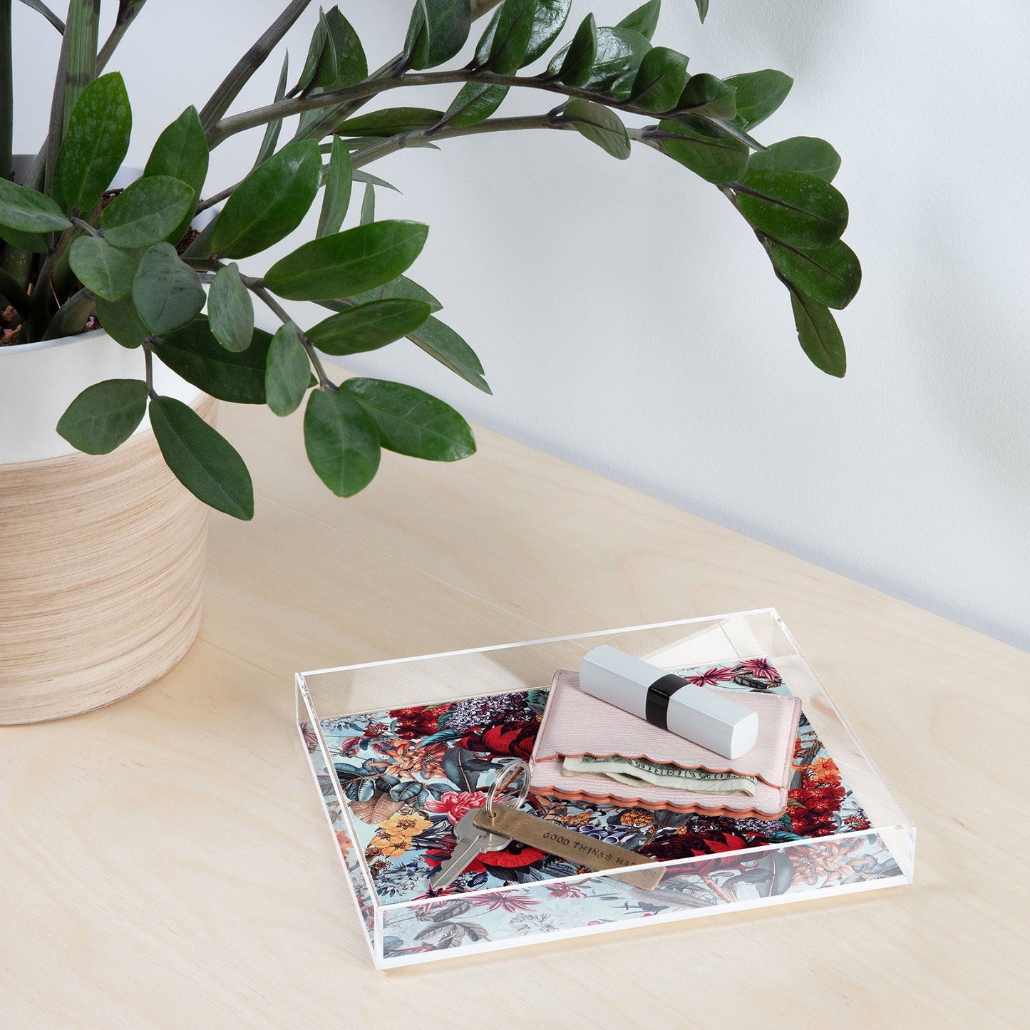 Burcu Korkmazyurek Romantic Garden VI Acrylic Tray