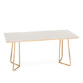 Colour Poems Gingham Plaid Pattern Cloud White Coffee Table