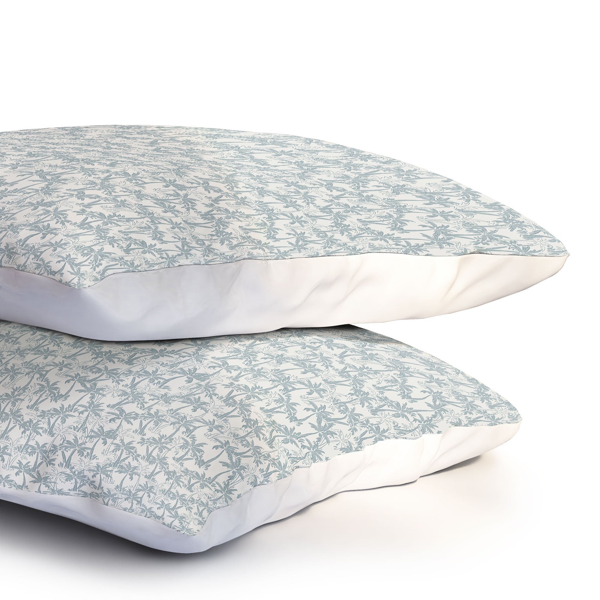 CoastL Studio Palm Forest Coastal Blue Pillow Shams