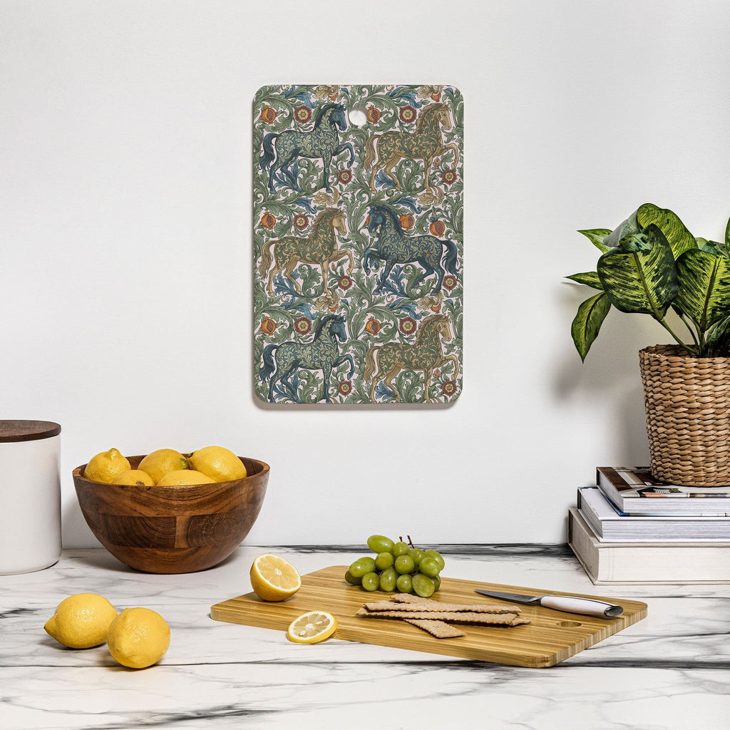 Marta Barragan Camarasa Renaissance Horse Garden Cutting Board Rectangle