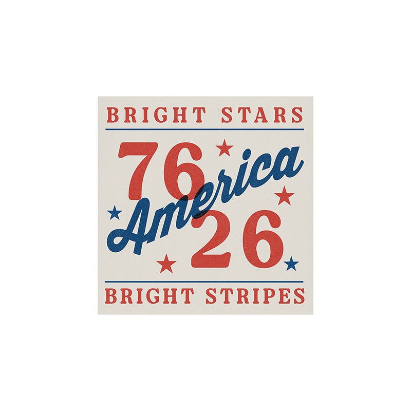 DENY Designs Bright Stars Bright Stripes Art Print