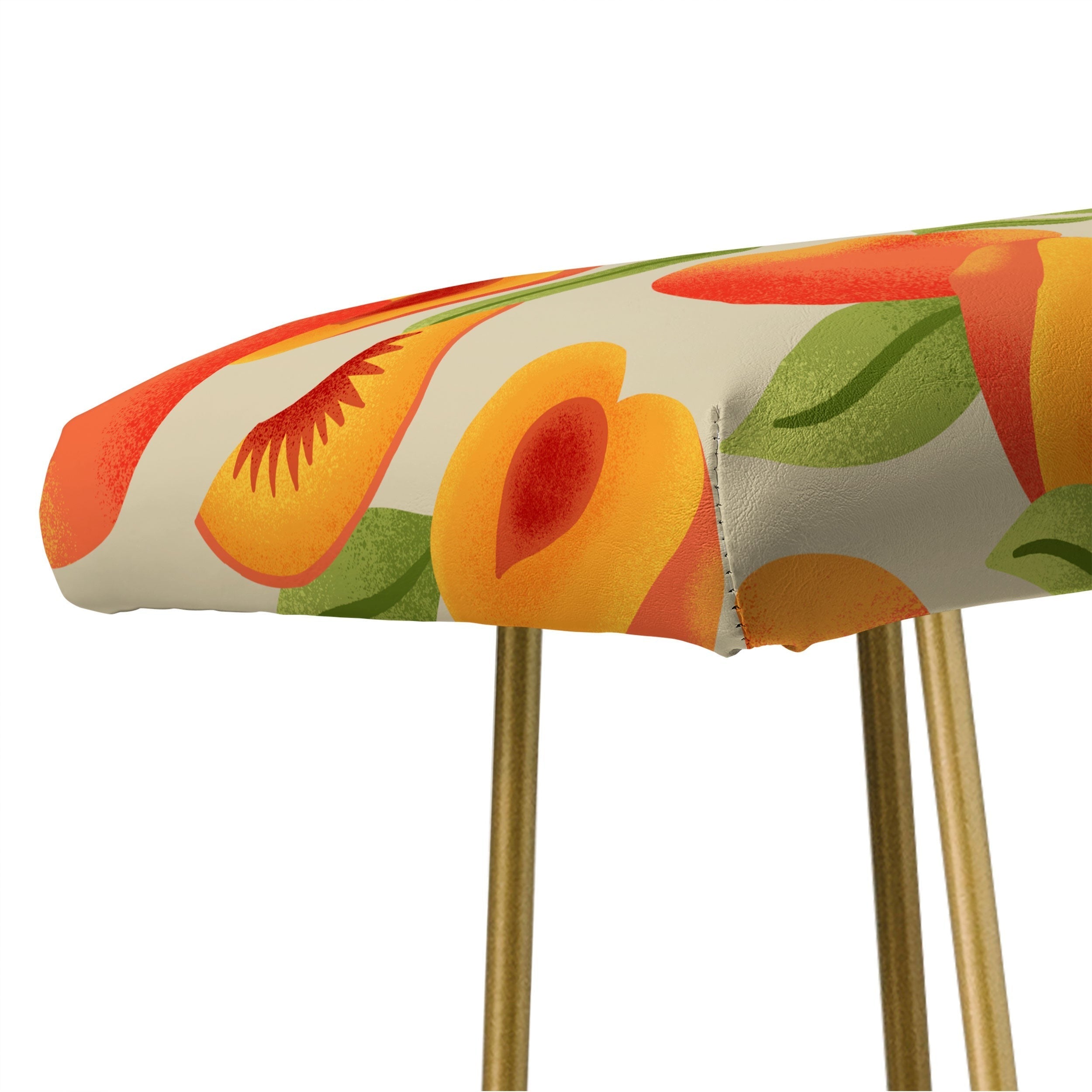 Jessica Molina Peach Pattern Bench