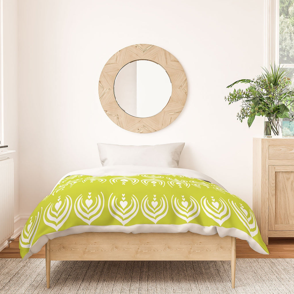 Design by Spark Matcha Latte Art Duvet Cover