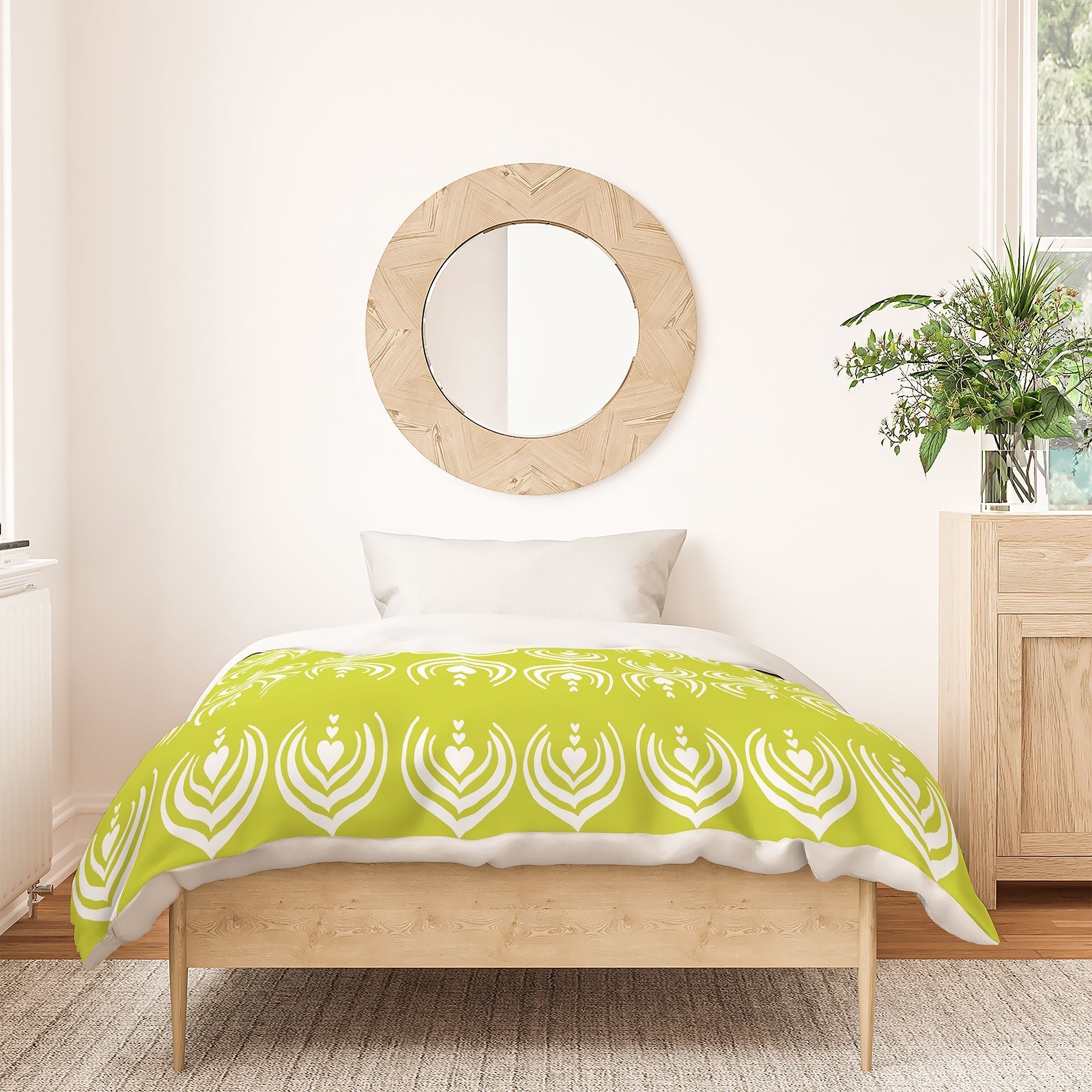 Design by Spark Matcha Latte Art Duvet Cover