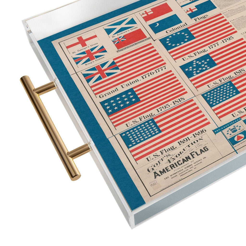 DENY Designs Goff s Evolution of the American Flag Acrylic Tray