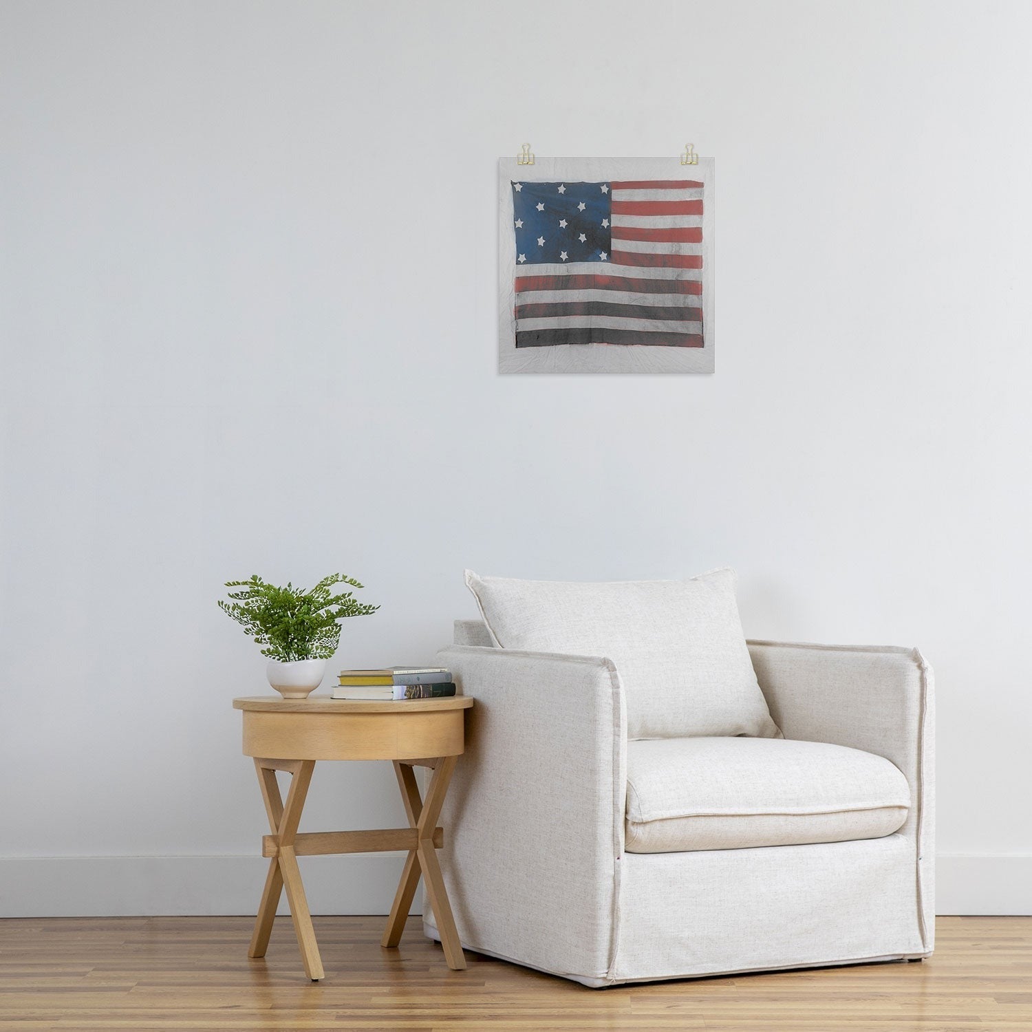DENY Designs Flag Attributed to Elizabeth Schuyler Hamilton Art Print