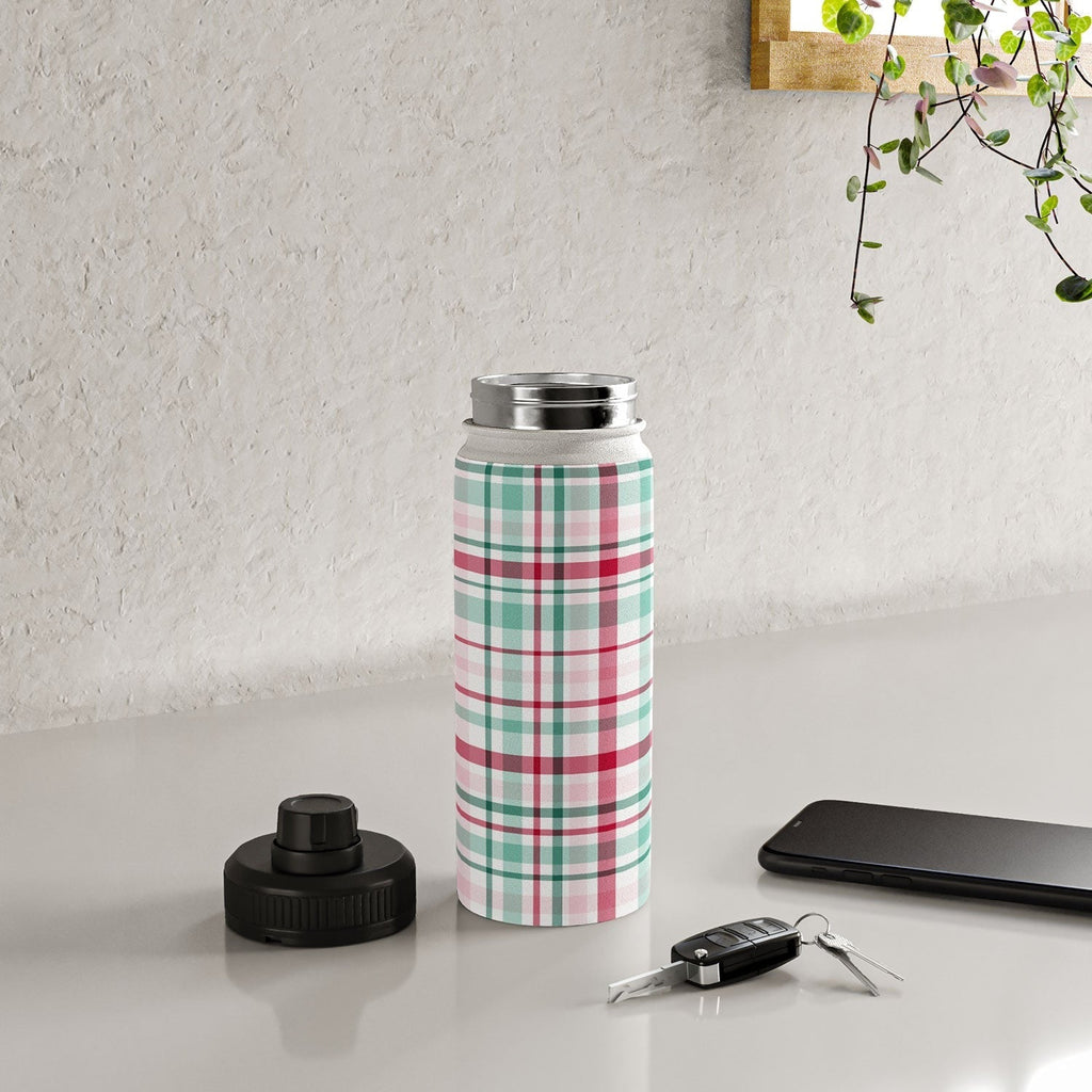 Lisa Argyropoulos Merry Vintage Plaid Water Bottle