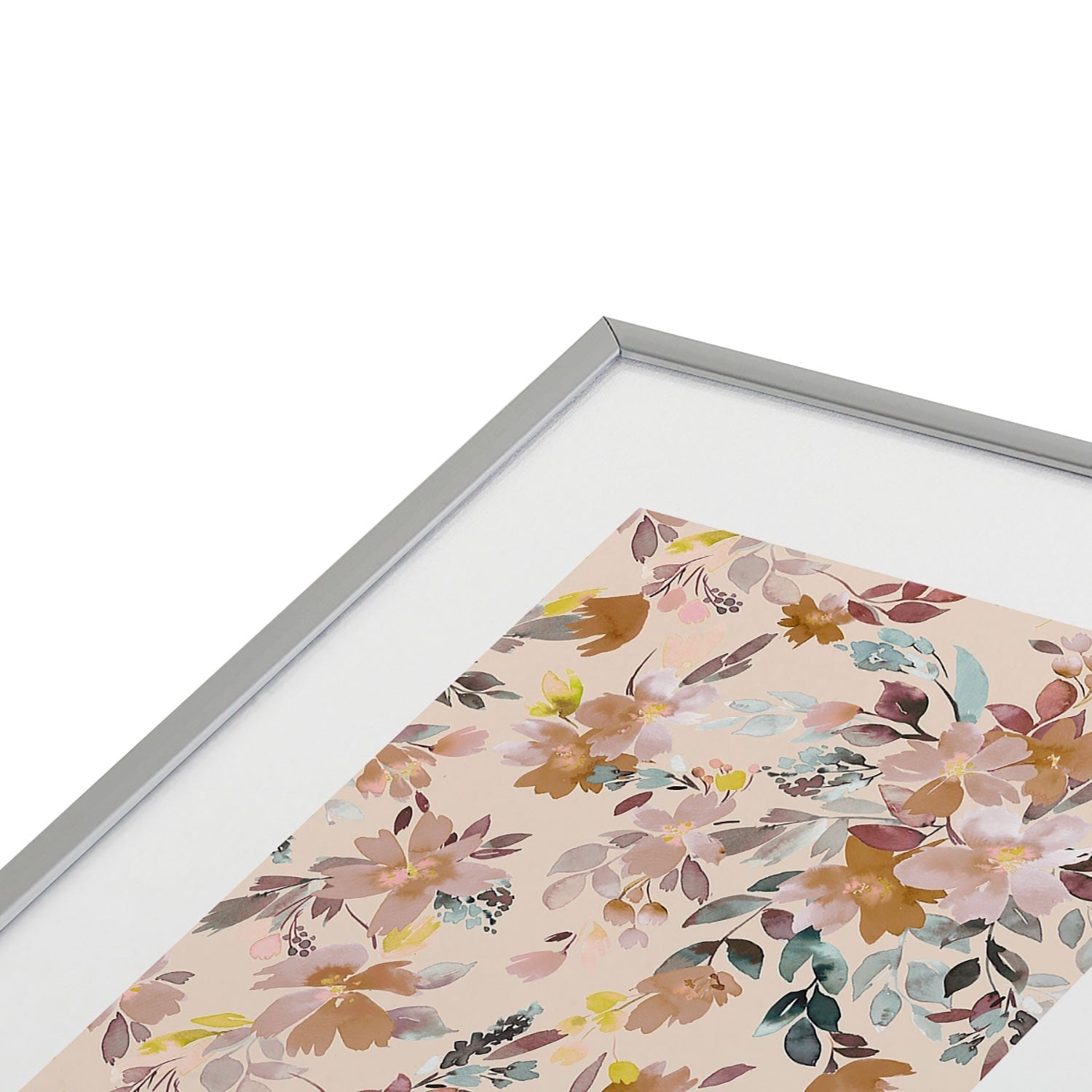 Ninola Design Botanic Retreat Floral Oleander Whimsical Soft Pink Metal Framed Art Print