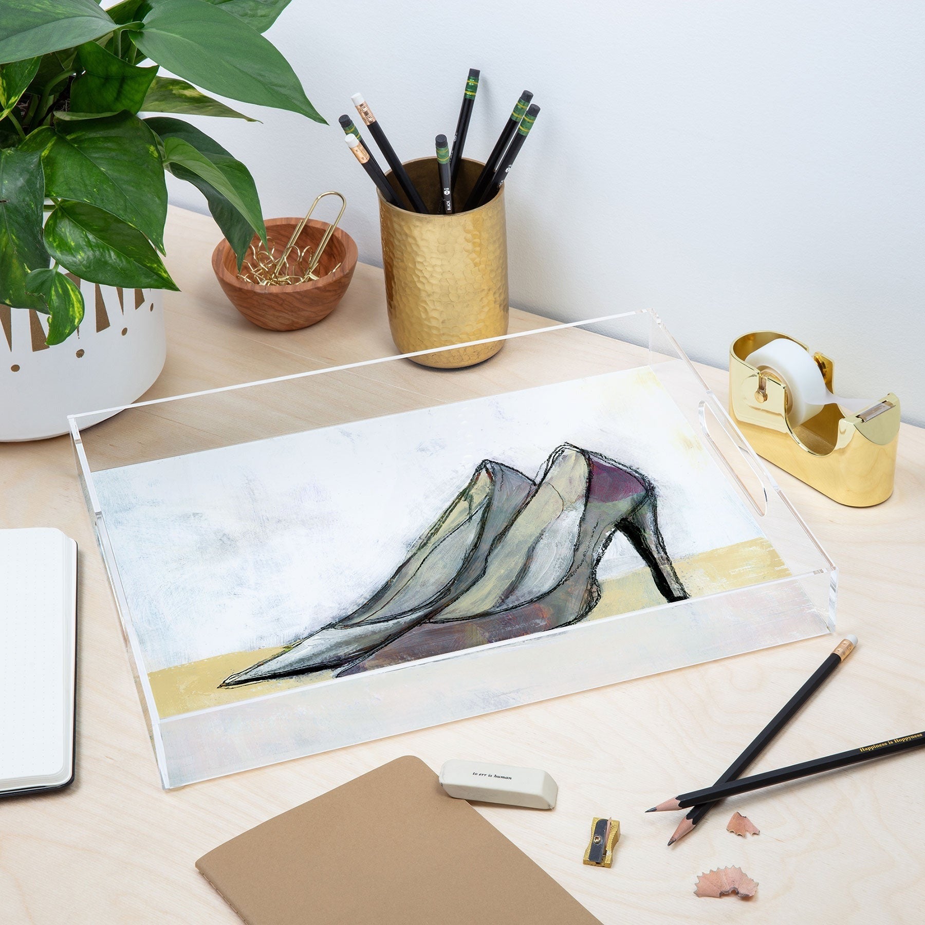 Sophia Buddenhagen Grey Stiletto Acrylic Tray