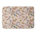 Ninola Design Botanic Retreat Floral Oleander Whimsical Soft Pink Memory Foam Bath Mat