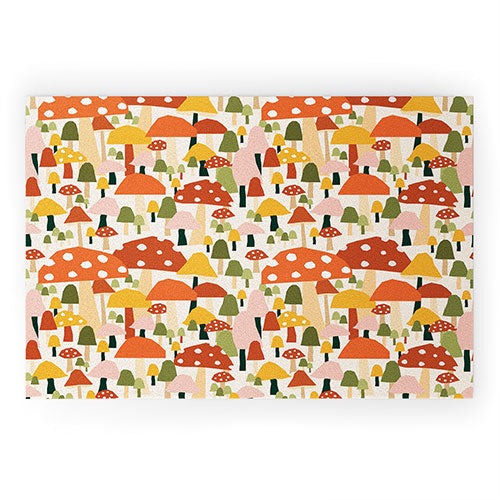 Valeria Frustaci autumnal mushrooms Welcome Mat