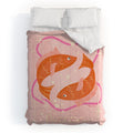 Little Om Zodiac Sign Pisces Comforter