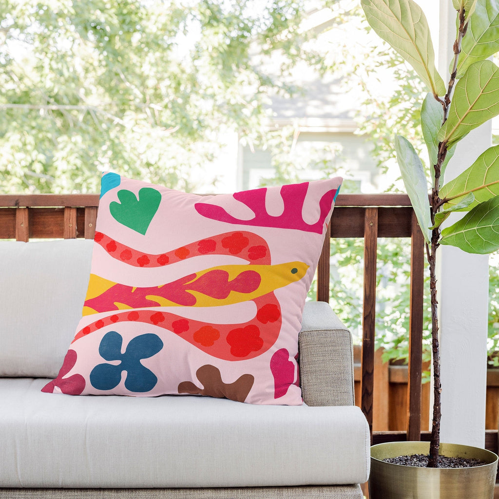 Garima Dhawan Cutouts 49 Outdoor Throw Pillow