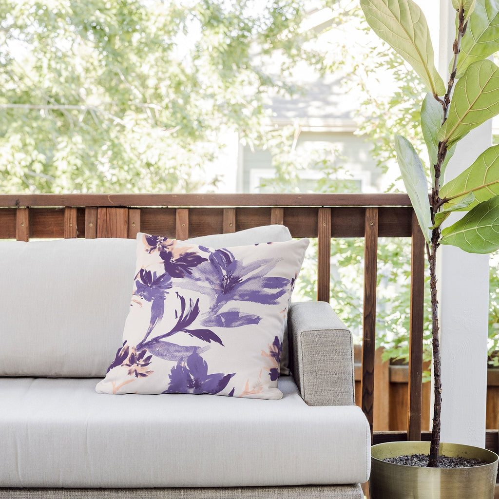 Gabriela Fuente Emma Classic Floral Outdoor Throw Pillow