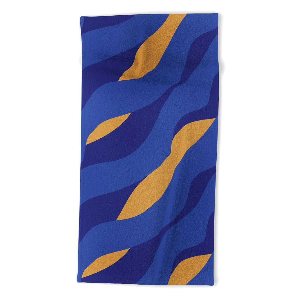 Camilla Foss Pebbles in Stream Beach Towel