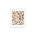 Ninola Design Botanic Retreat Floral Oleander Whimsical Soft Pink Art Print