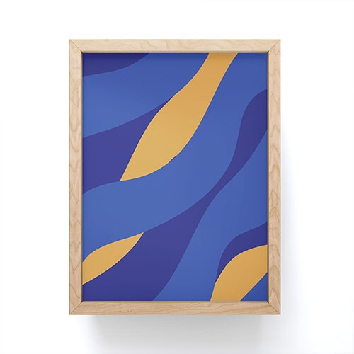 Camilla Foss Pebbles in Stream Framed Mini Art Print