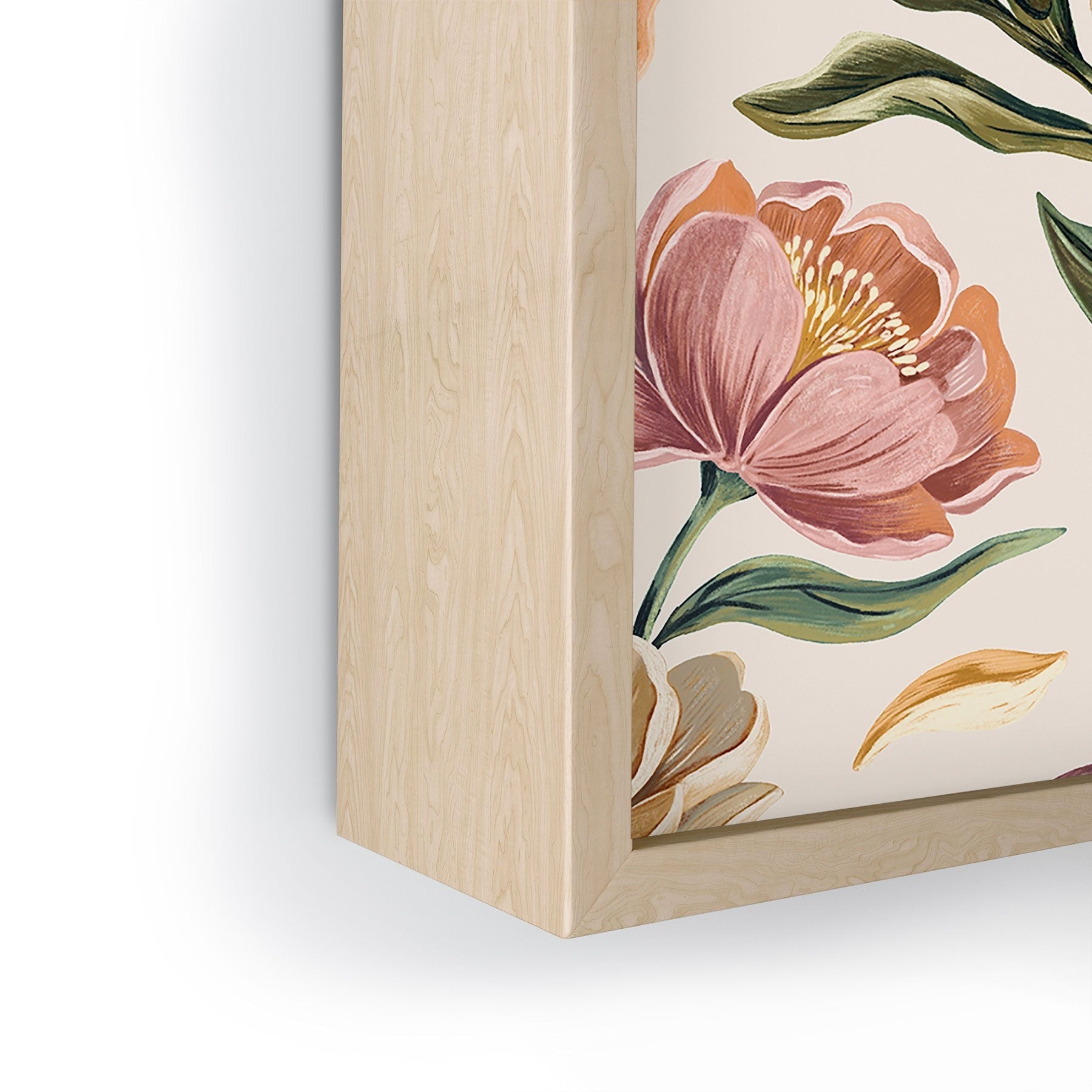Marta Barragan Camarasa Hand Painted Peony Florals Framed Mini Art Print