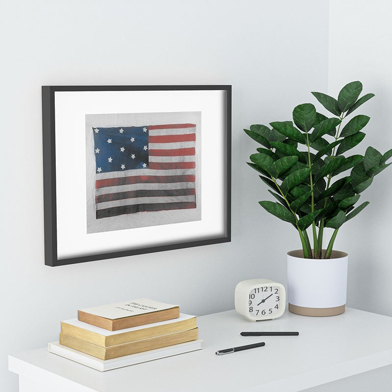 DENY Designs Flag Attributed to Elizabeth Schuyler Hamilton Recessed Framing Rectangle