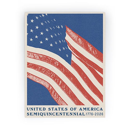 DENY Designs Stars n Stripes Semiquincentennial Mini Art Print