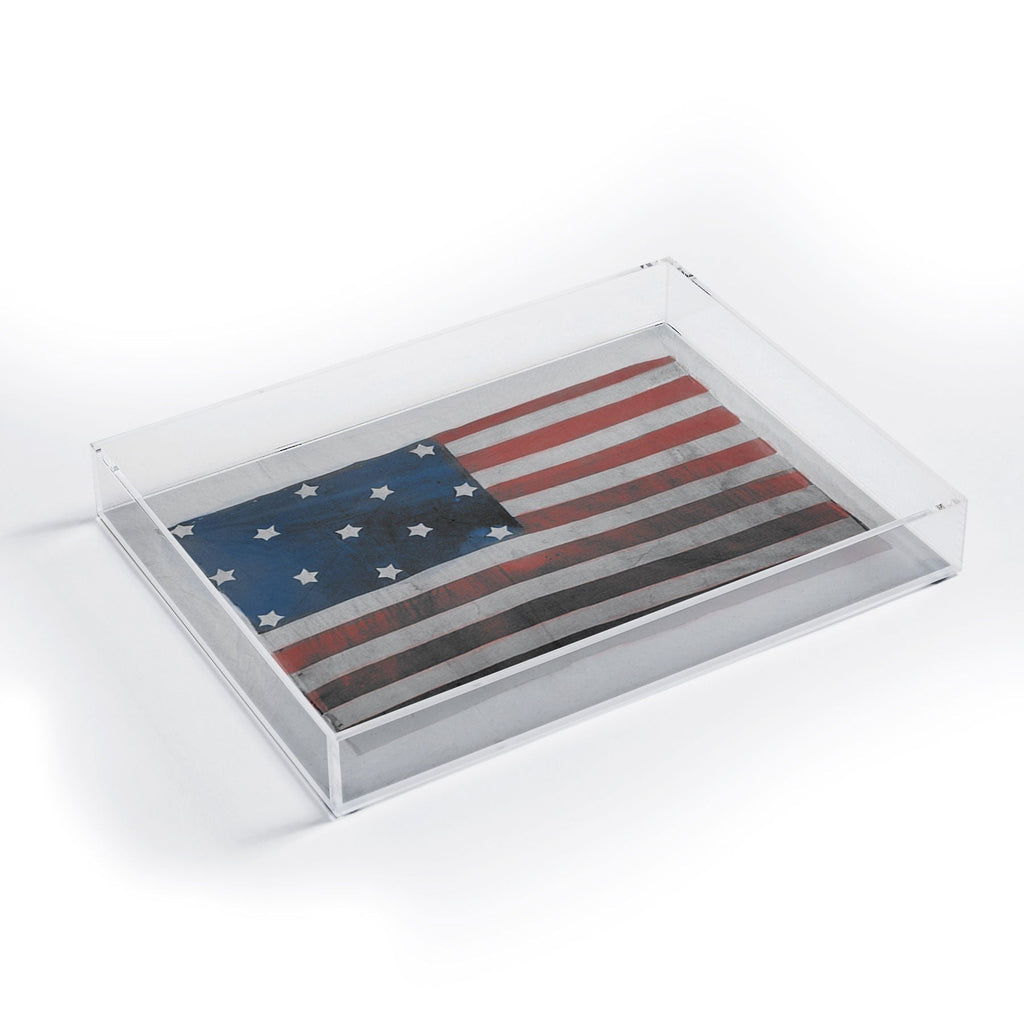 DENY Designs Flag Attributed to Elizabeth Schuyler Hamilton Acrylic Tray