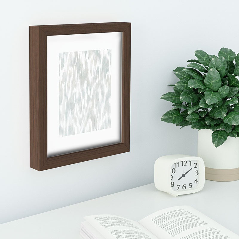 Jacqueline Maldonado Watercolor Wood Grain Recessed Framing Rectangle