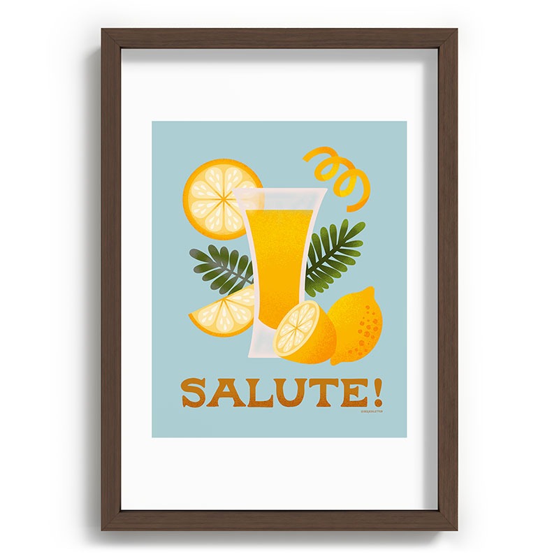 Jessica Molina Limoncello Cocktail Recessed Framing Rectangle