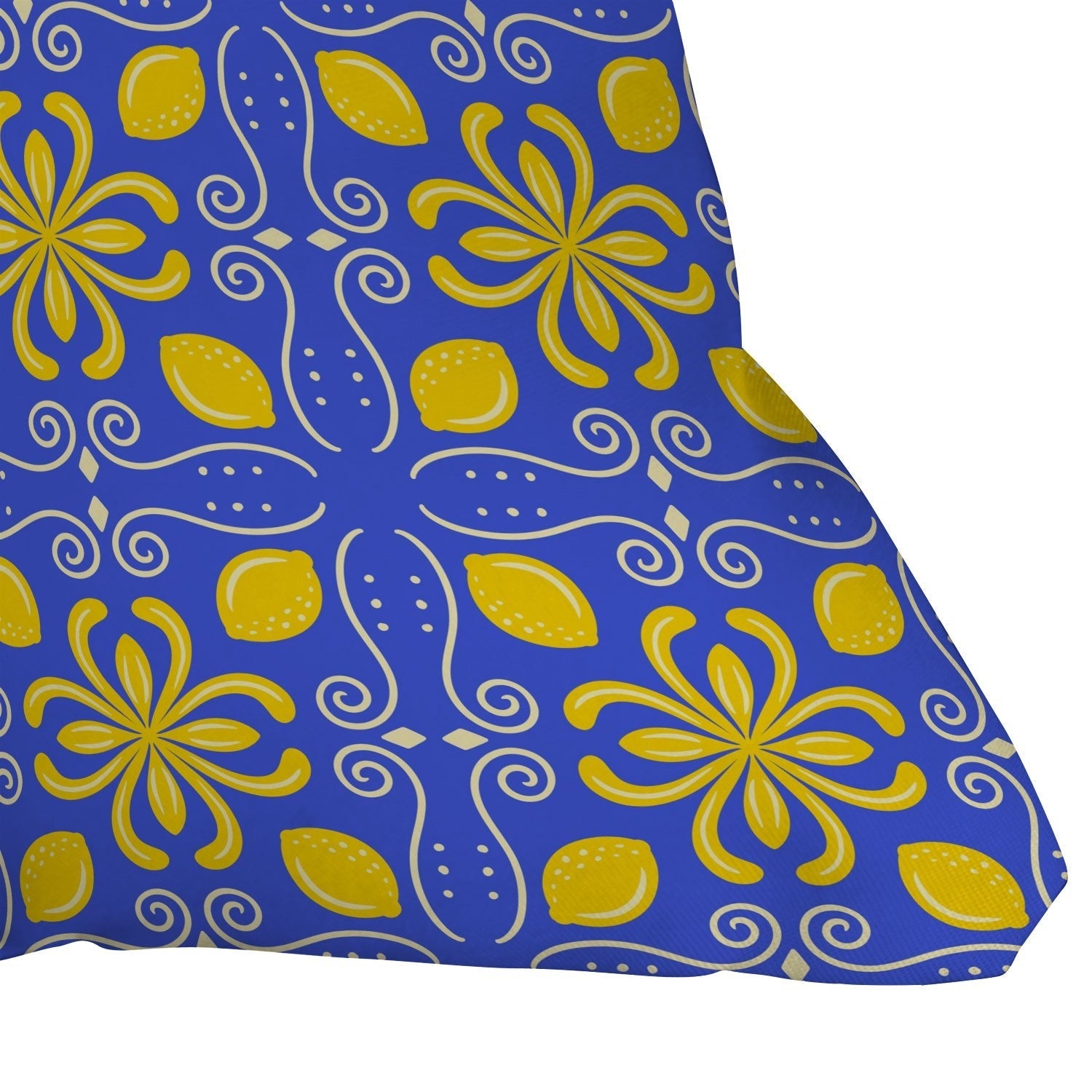 Design by Spark Dolce Vita Lemon Tile Outdoor Throw Pillow