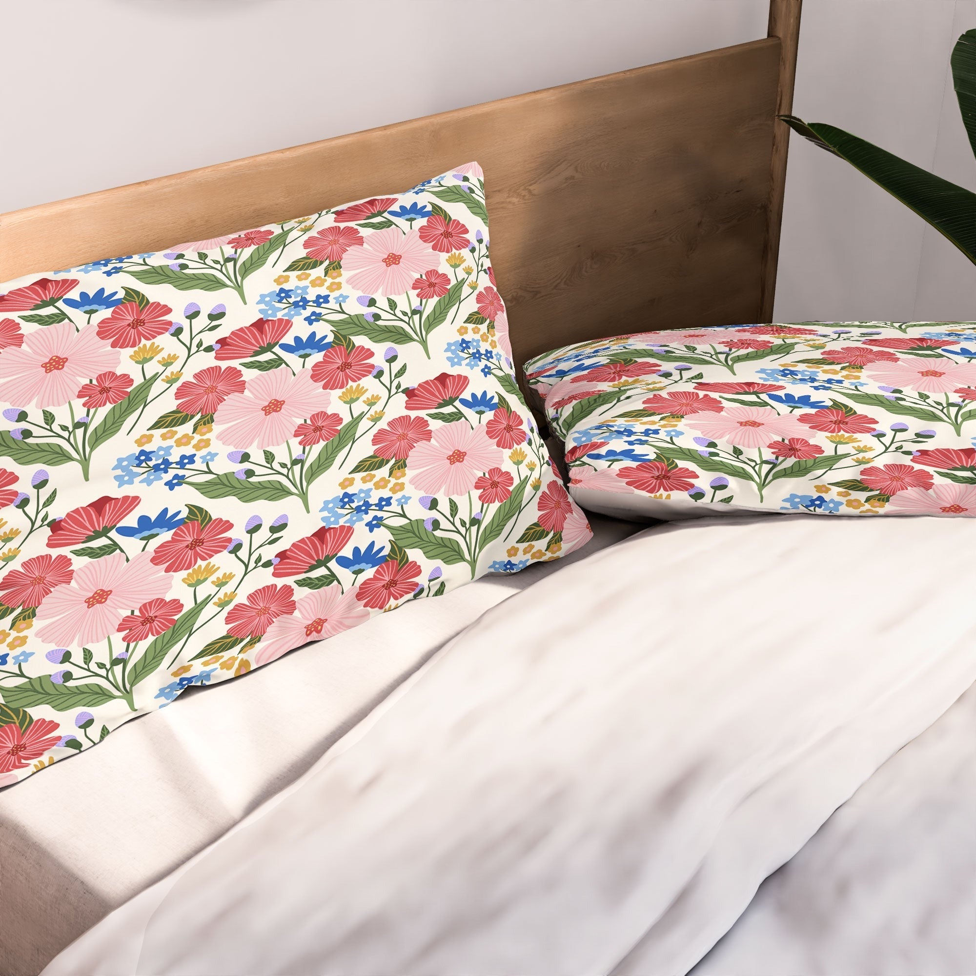 Design by Spark Wild Bloom Flowers Pillow Shams